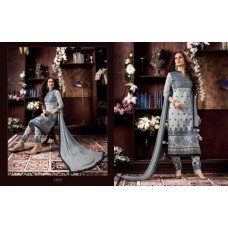 KIYAZA PENTAHOUSE BLUE PURE COTTON SALWAR KAMEEZ SUIT